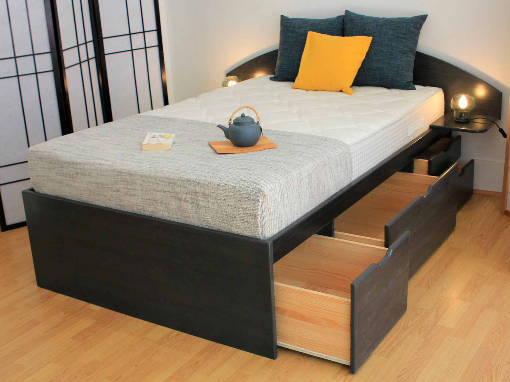 Lit tiroir MASSAKO 460