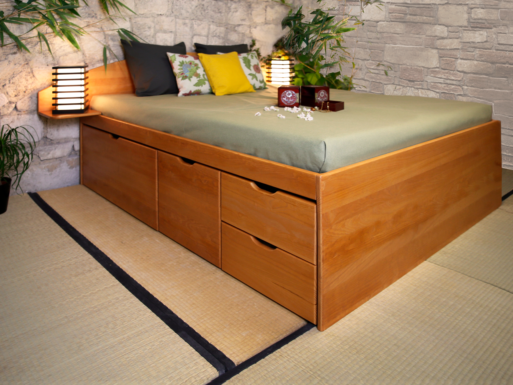 Lit tiroir MASSAKO 550