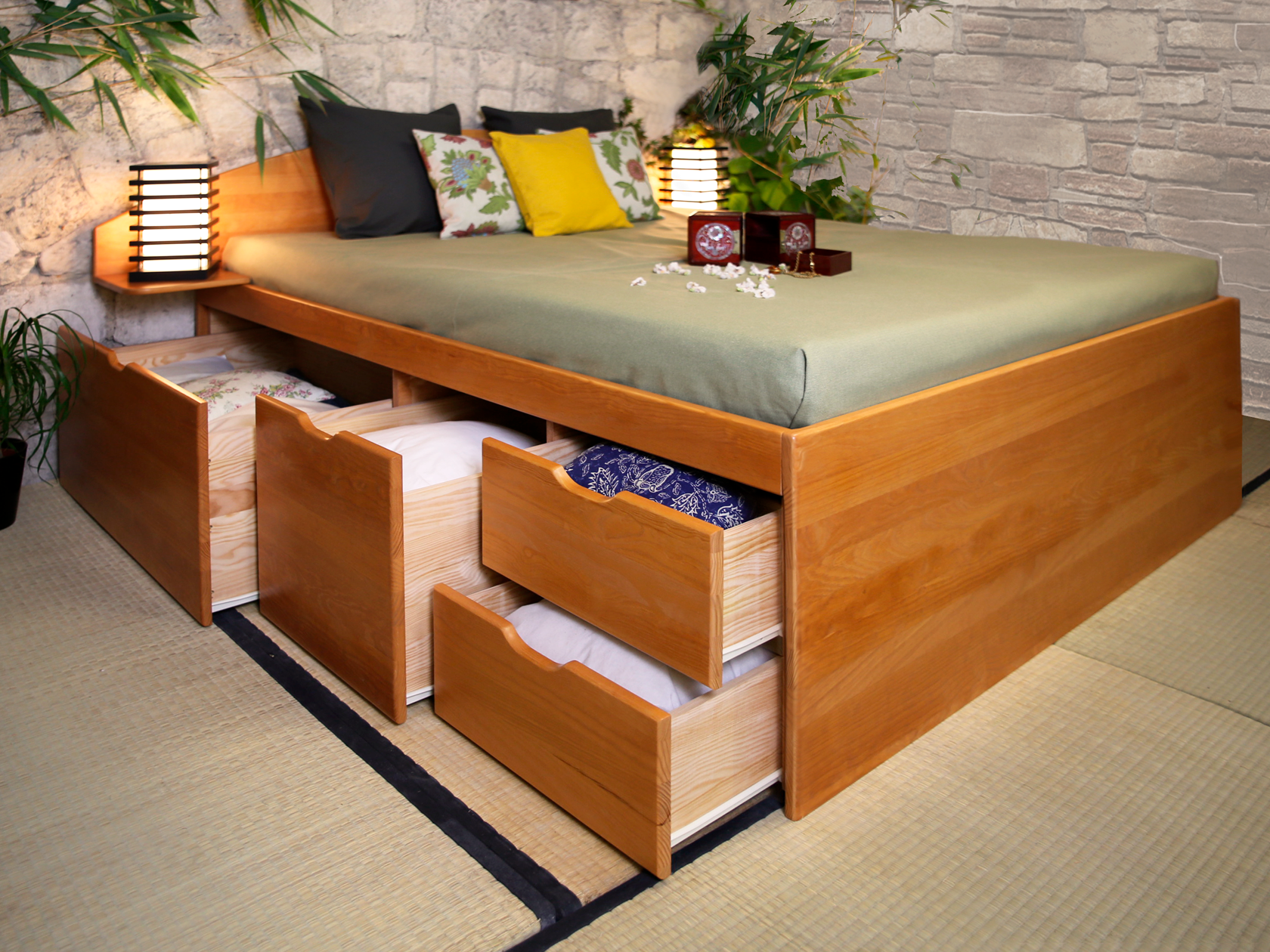 Lit tiroir MASSAKO 550