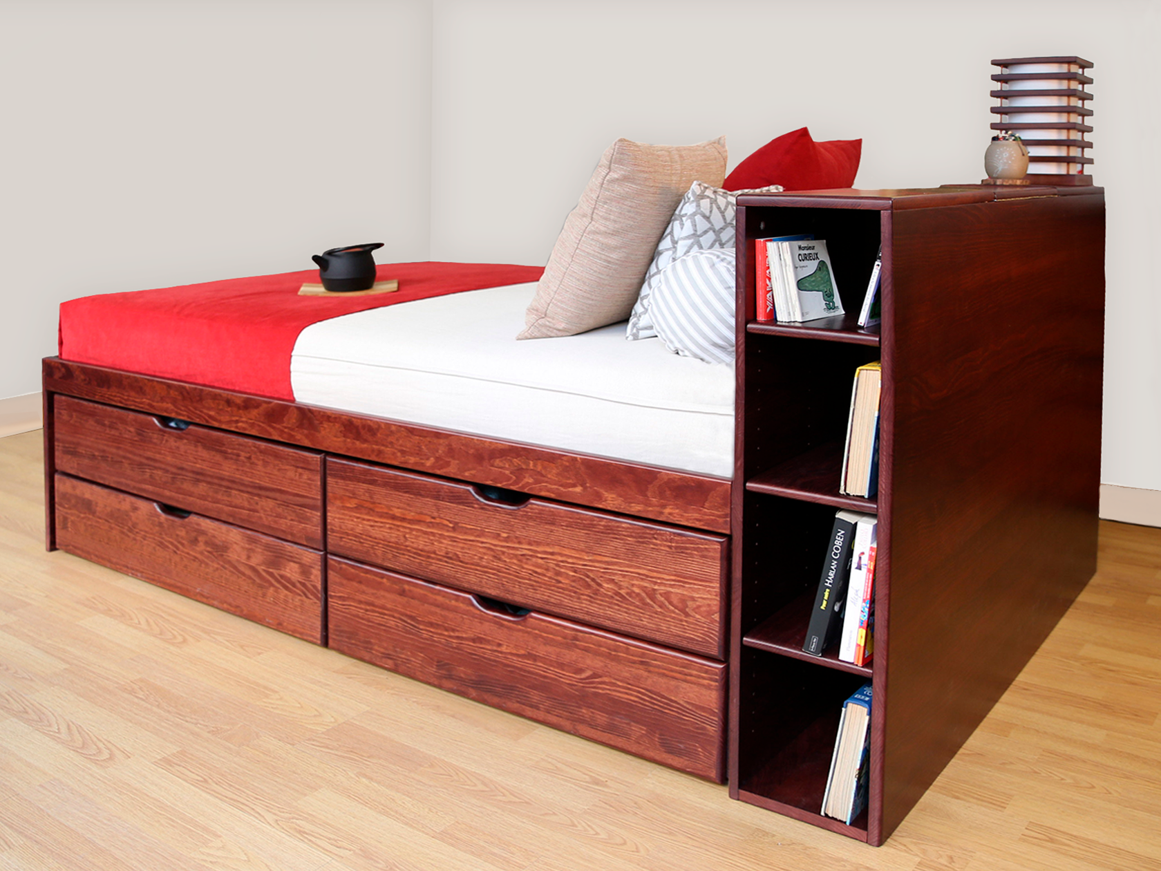 Tête de lit avec rangement