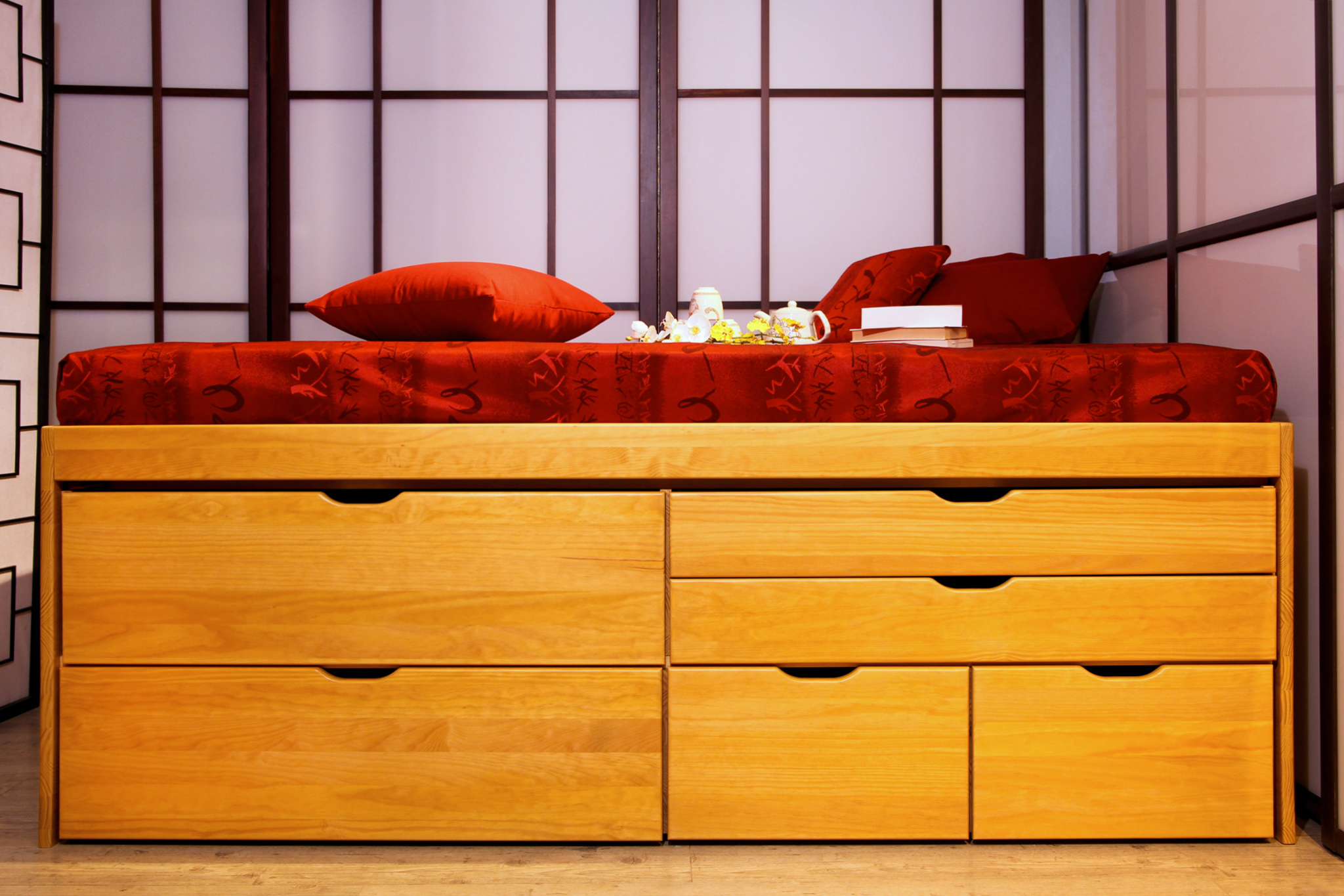 Lit tiroirs MASSAKO 550