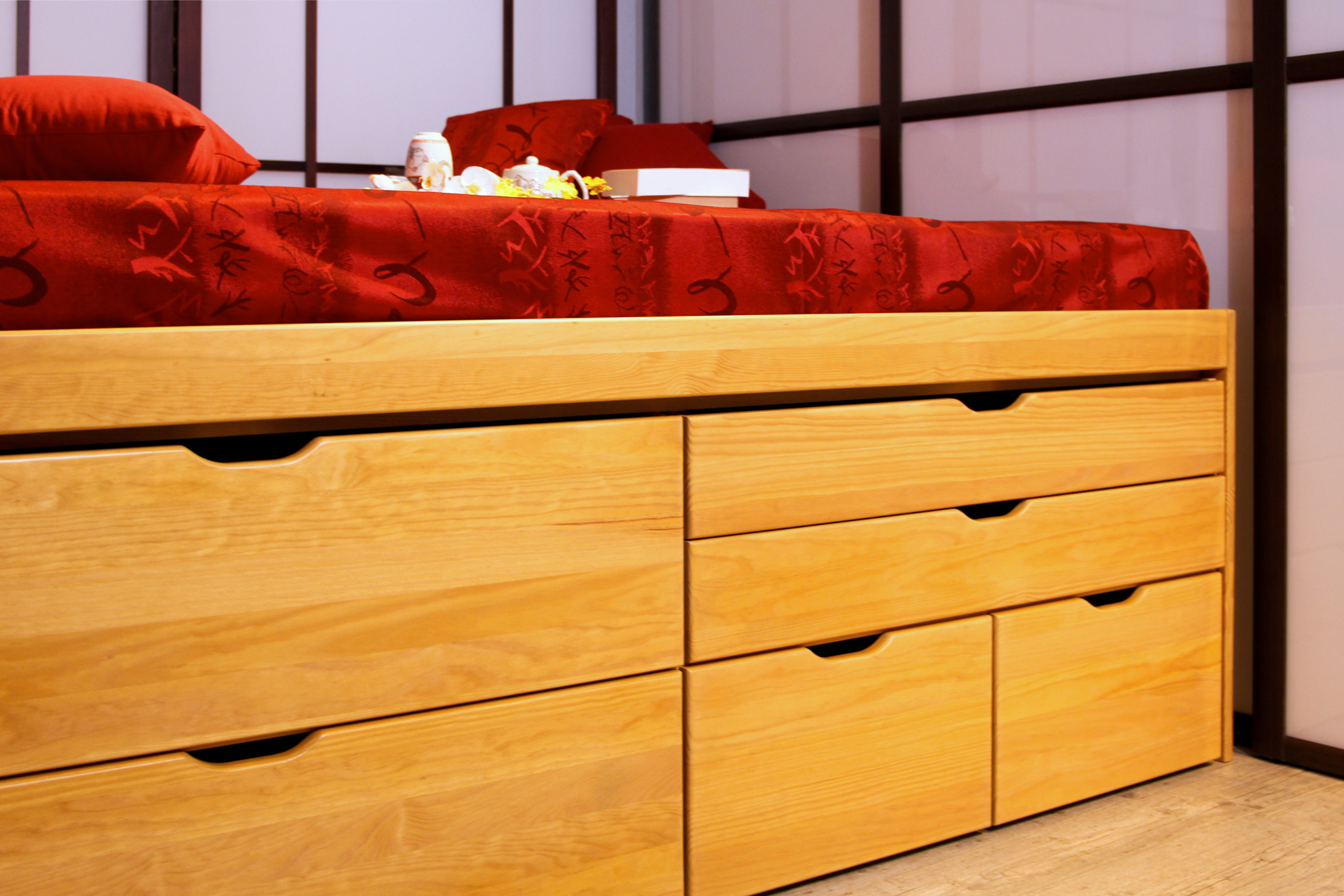 Lit tiroirs MASSAKO 550