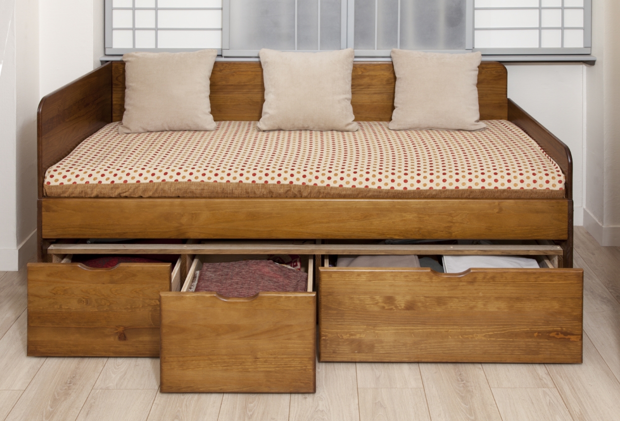 Lit tiroirs MASSAKO électrique