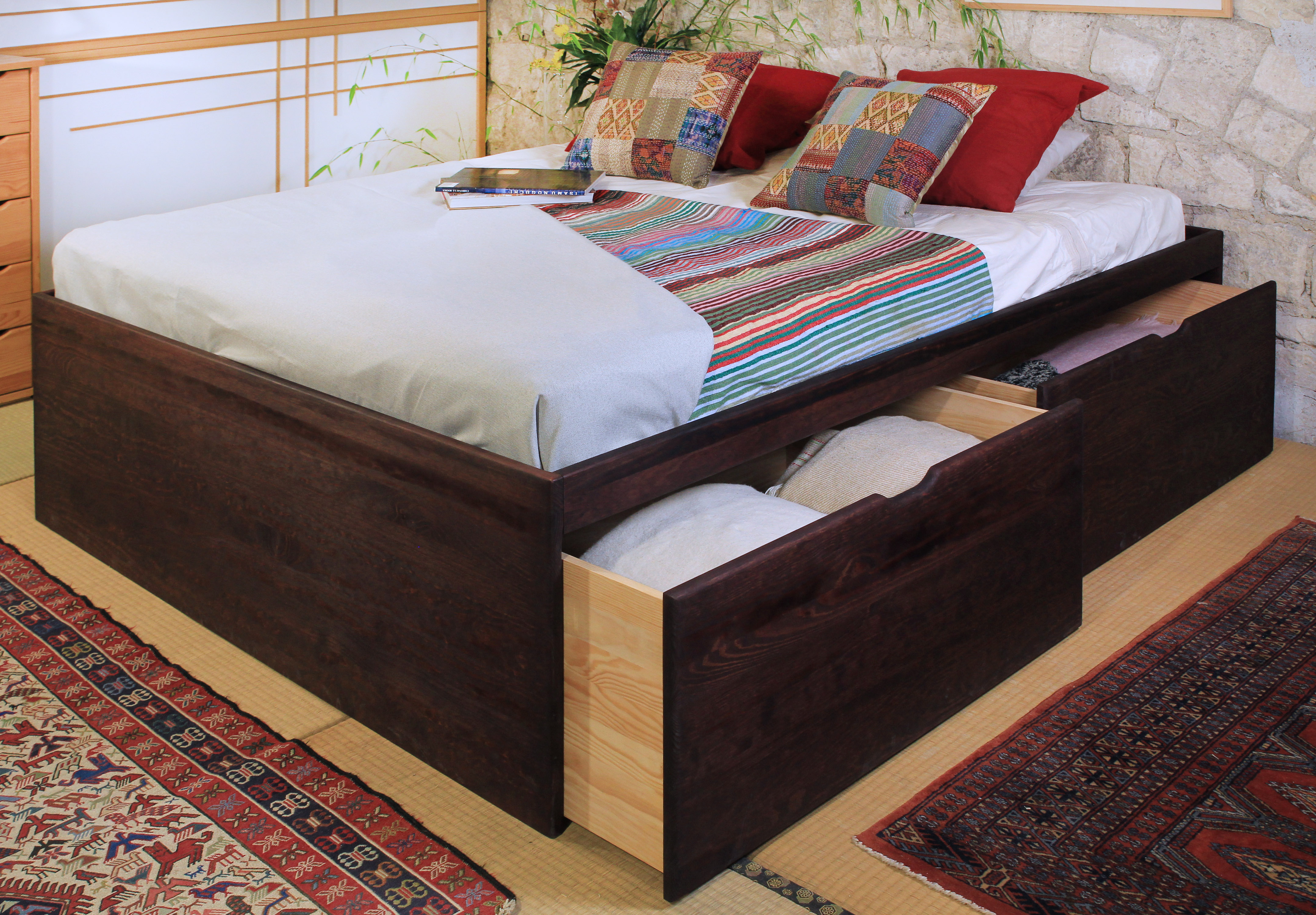 Lit tiroirs MASSAKO 550