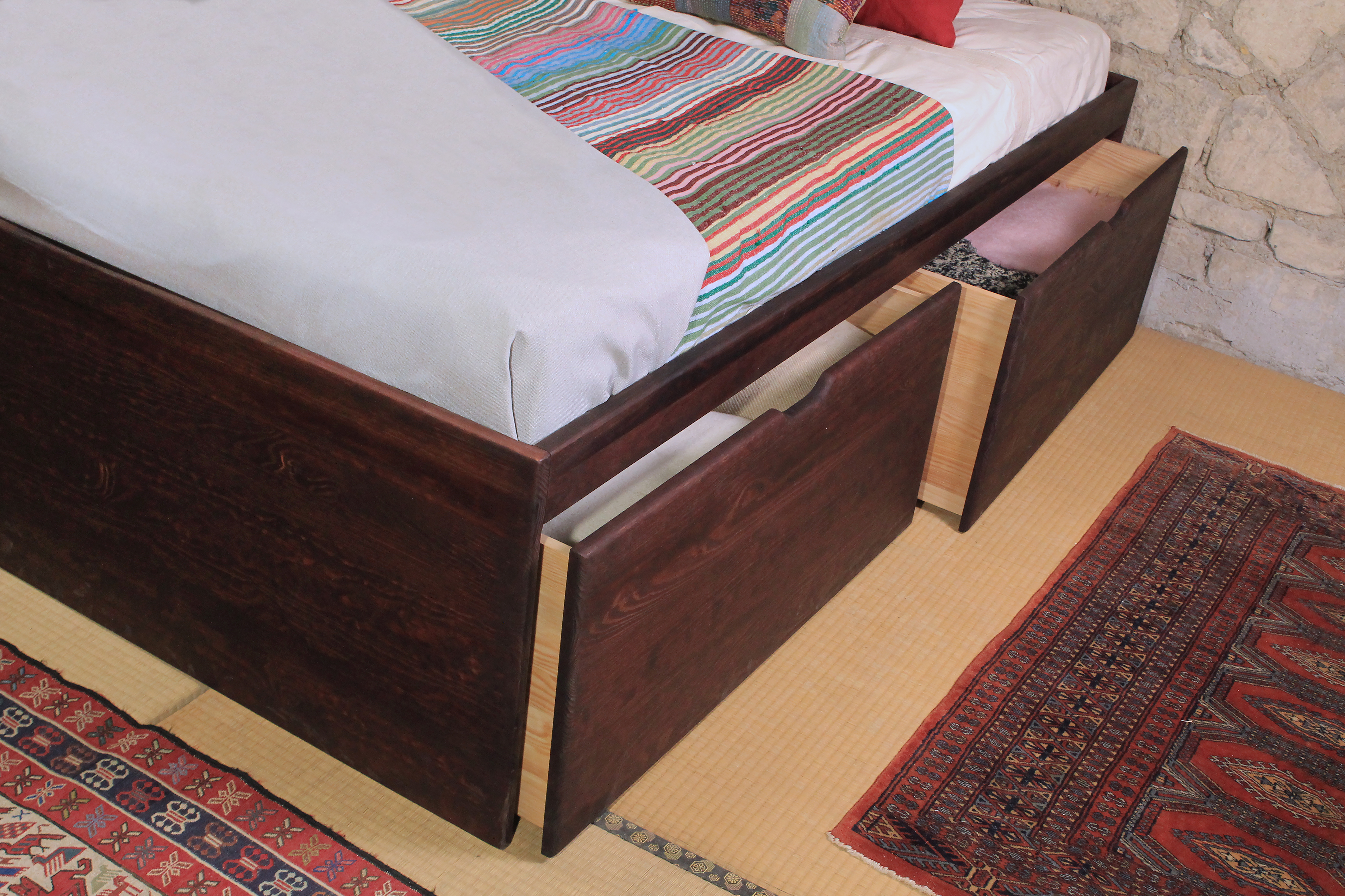 Lit tiroirs MASSAKO 550