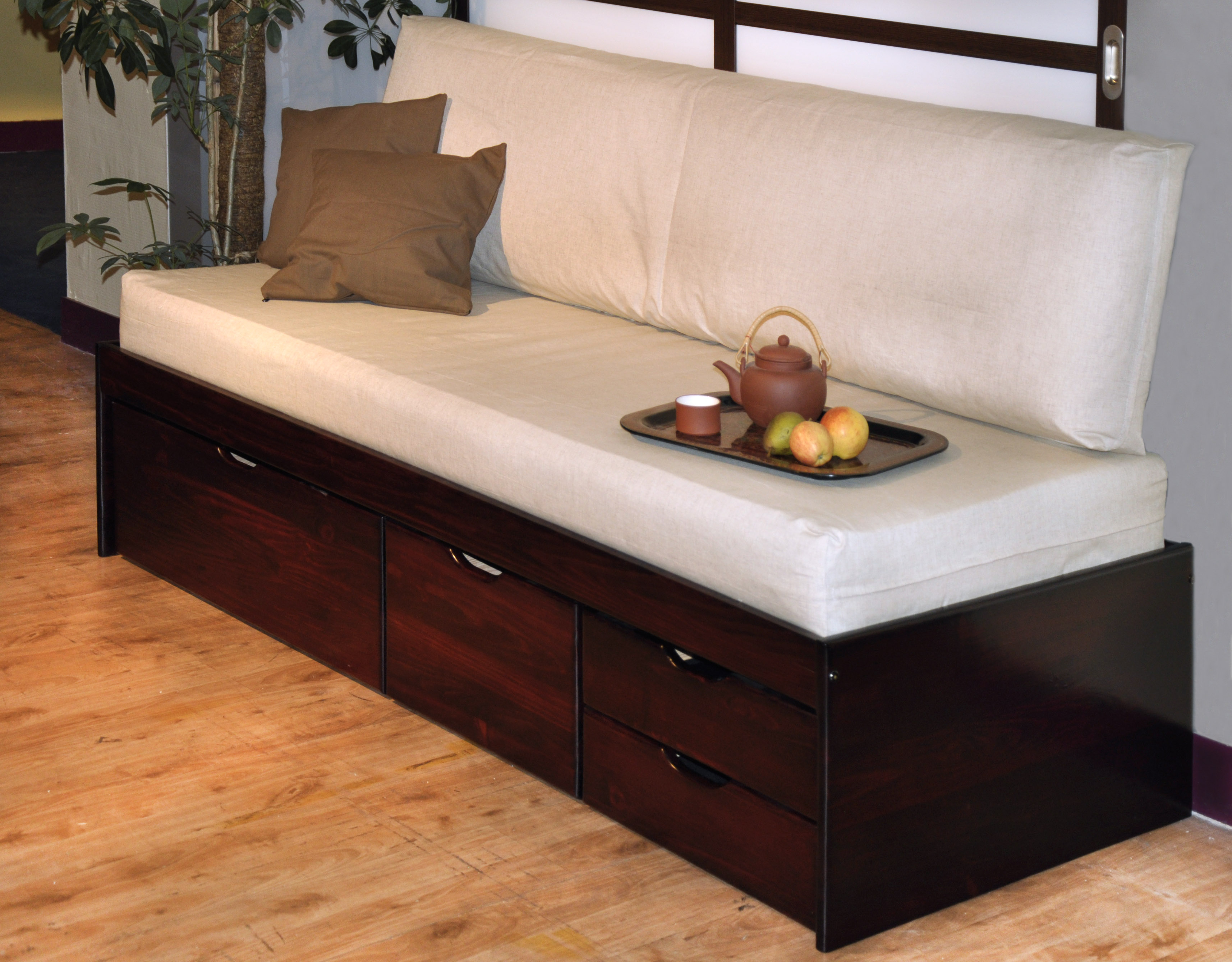 Canapé lit tiroirs MASSAKO 400