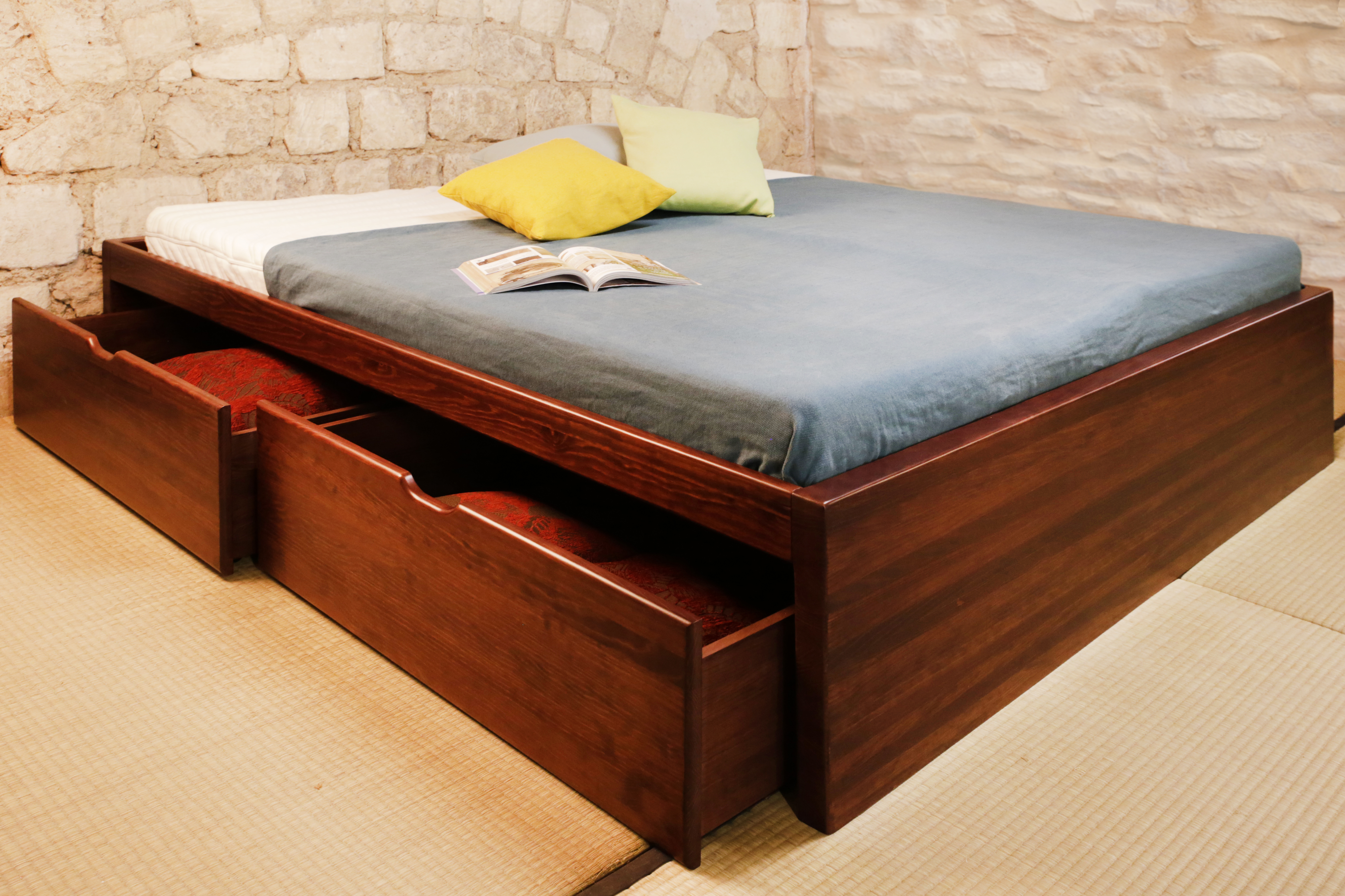 Lit tiroirs MASSAKO 400