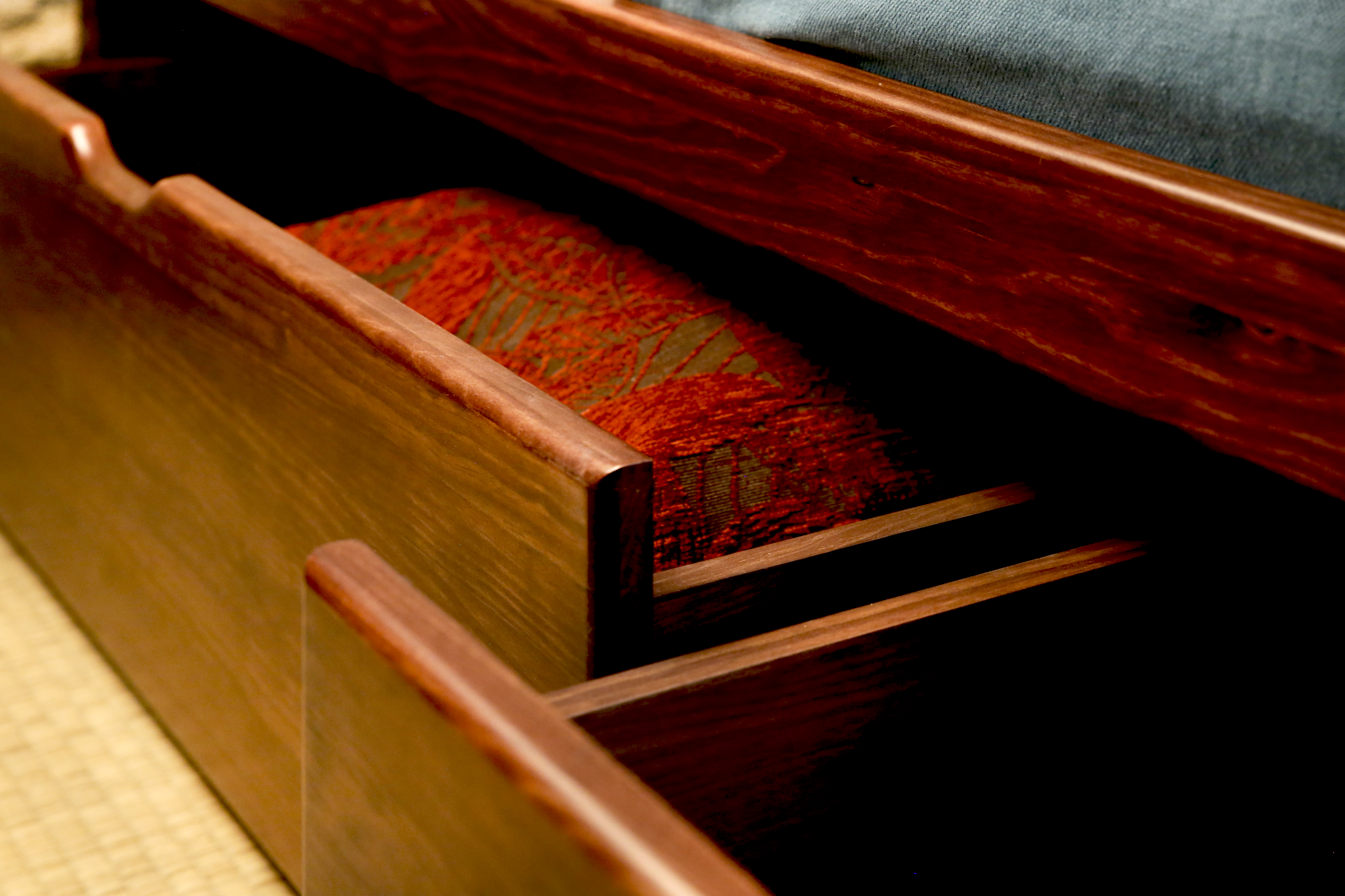 Lit tiroirs MASSAKO 400